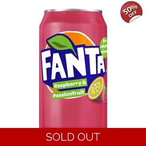Fanta Raspberry & Passion Fruit Soda - 330ml Can | Fizzy Drink